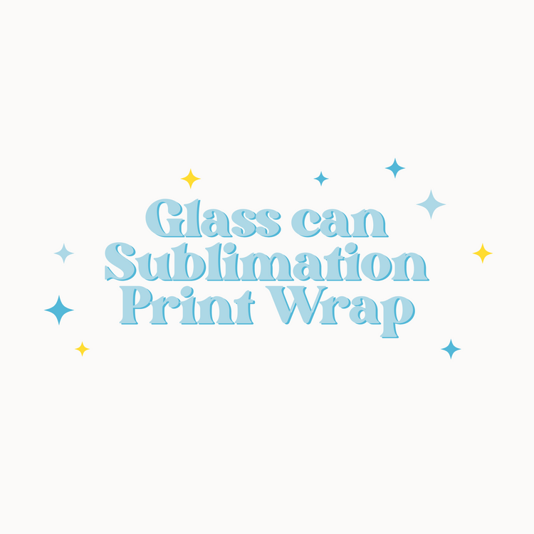 Glass Can Sublimation Print Wrap
