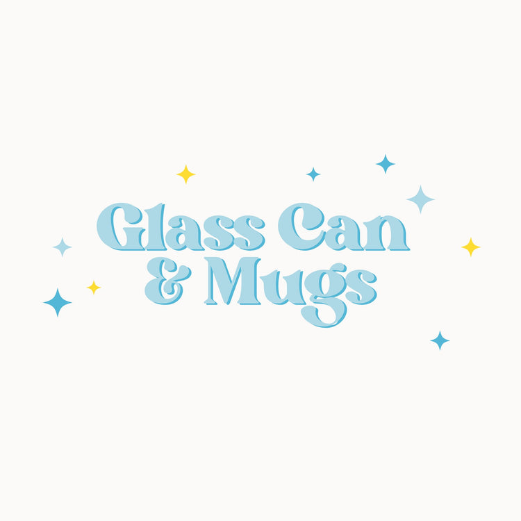 Glass can & Mugs