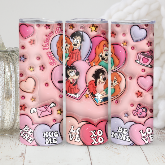 20 oz. tumbler Print Wrap - Happy Valentines