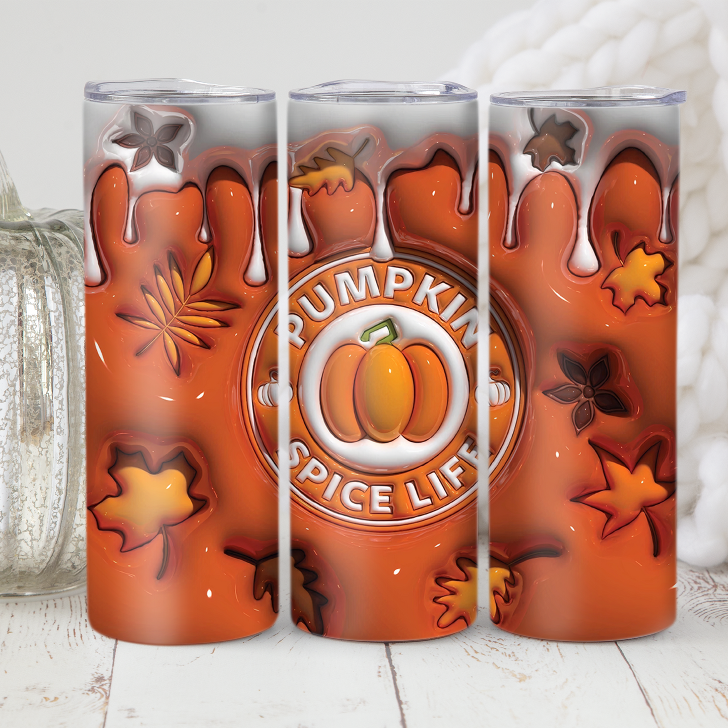 20 oz. tumbler Print Wrap - Pumpkin Spice Life