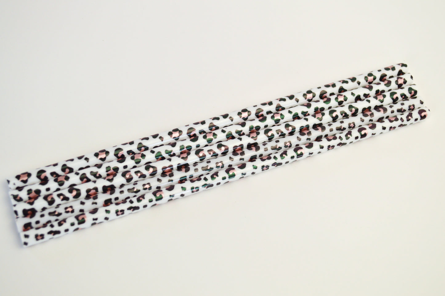 Leopard Print Straws-Set of 5