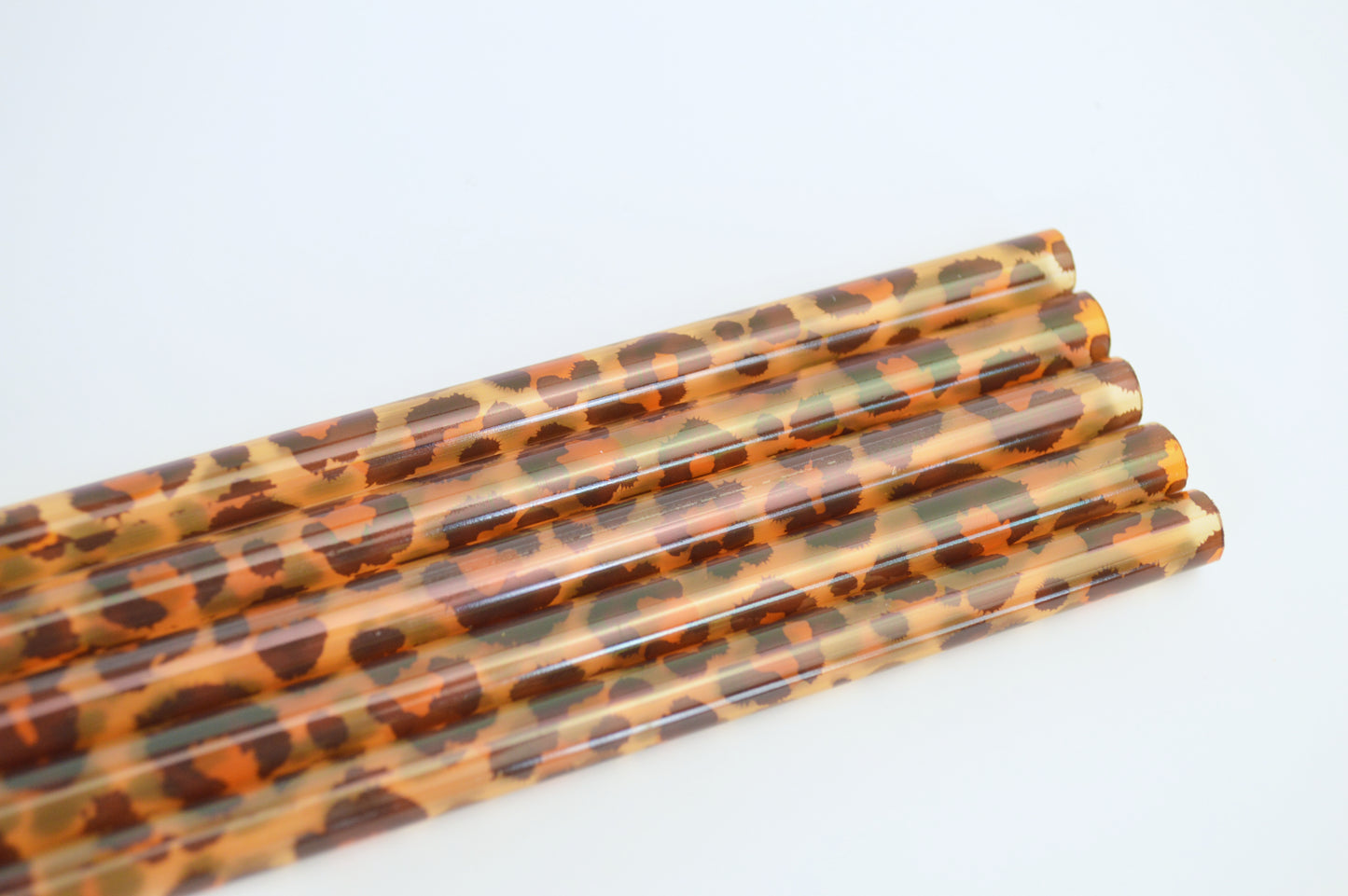 Leopard Print Straws (Style 2)-Set of 5