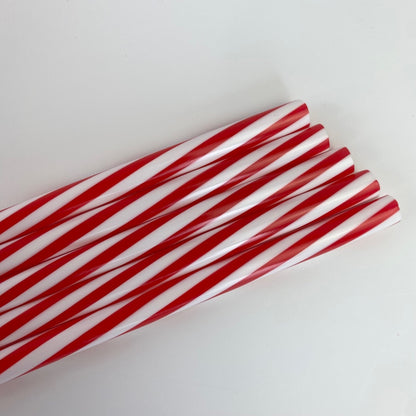 Candy Cane Straws-Set of 5