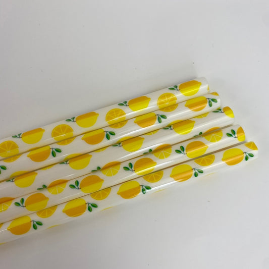Lemon Straws-Set of 5