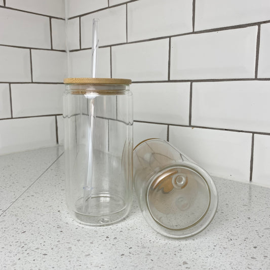 12 oz. Snow globe glass can, Wholesale blanks tumbler Canada
